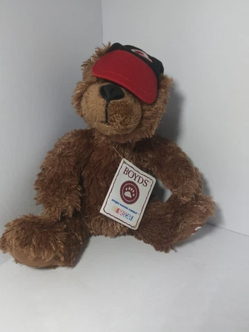 NASCAR DALE EARNHARDT BOYDS BEAR FAMILY PLUSH BROWN RED HAT #3 Cover