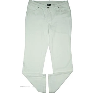 Samoon 46 Jeans Hose weiß Damen stretch straight Leg Praxis high Rise W34 L32 XL - Bild 1 von 5