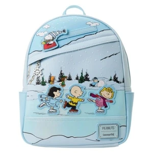 Brand New Loungefly Peanuts Charlie Brown Ice Skating Mini Backpack Snoopy - Picture 1 of 8