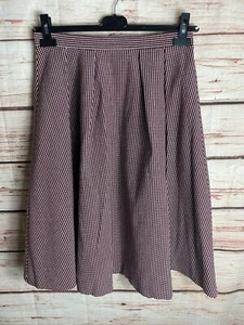 SKIRT size 8-10 a-line skater tailored knee length purple womens Forever21 3443 - Picture 1 of 6