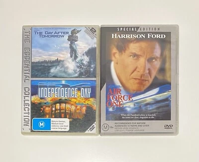Day After Tomorrow - Independence Day - Air Force One DVD - Region 4 Bundle - image 1 of 4