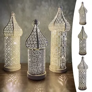 Moroccan Lamp Vintage Wrought IronFor Christmas Halloween Wedding New Years Eve - Picture 1 of 36