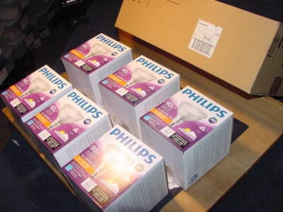 Case of SIX (6) Philips 529669 LED Dimmable Flood Light 120V 12W PAR38 Bulb NEW! - Image 1 of 4
