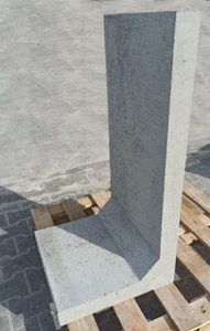 L-Steine, 70x45x40, 1.Sorte, Winkelstützen Beton grau bewehrt - Bild 1 von 2