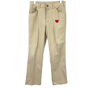 Vintage Lee khaki Bootcut Hose 30 x 28 hat einen Patch - Bild 1 von 6