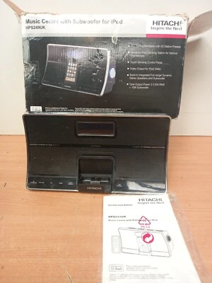 Hitachi Music Center With iPad Docking Station - Black - Boxed (HPS249UK)  - Image 1 of 4
