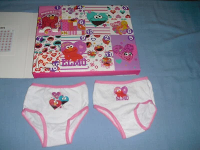 NUEVO Conjunto Ropa Interior Niñas Sesame Street Handcraft 12 Días de Ropa Interior 18 Meses Foto 1 de 4