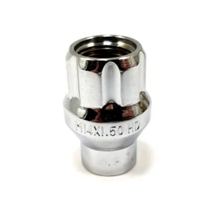 Wheel Pros LEOS-14150 Lug Nut 14x1.5 Chrome ET 1.36"L 6-Point Spline Drive - Picture 1 of 2