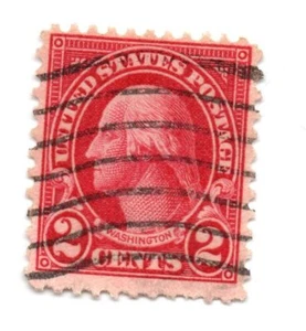 Scott 634 US Stamp 1926-28 2c Washington Used Perf 11x10-1/2 (d25) - Picture 1 of 1