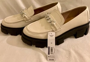Womens Lug Loafers Shell/Beige New Size 10 - Picture 1 of 6