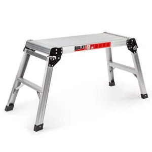 Bullet 50cm Tall Folding Work Platform Aluminium Painting Dry Wall Car Washing - Picture 1 of 8