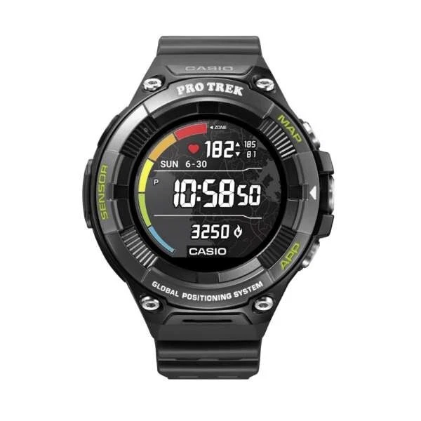 Casio Pro Trek Wsd-f21hr-bk Smart Outdoor Watch Android Smartwatch Heart Rate
