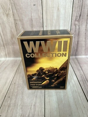WWII Collection DVD Set Thin Red Line, Tora! Tora! Tora!, Patton, Longest Day R1 - image 1 of 4