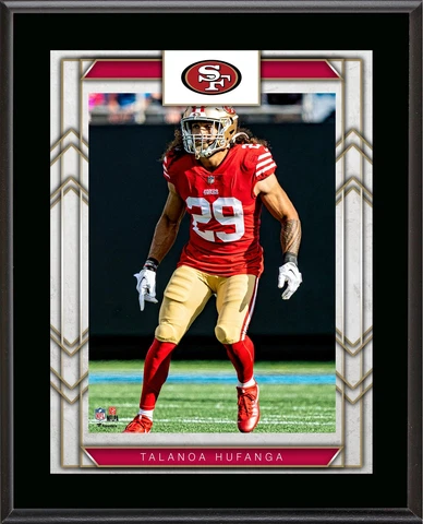 Talanoa Hufanga San Francisco 10.5" X 13" Sublimated Player Plaque Cover