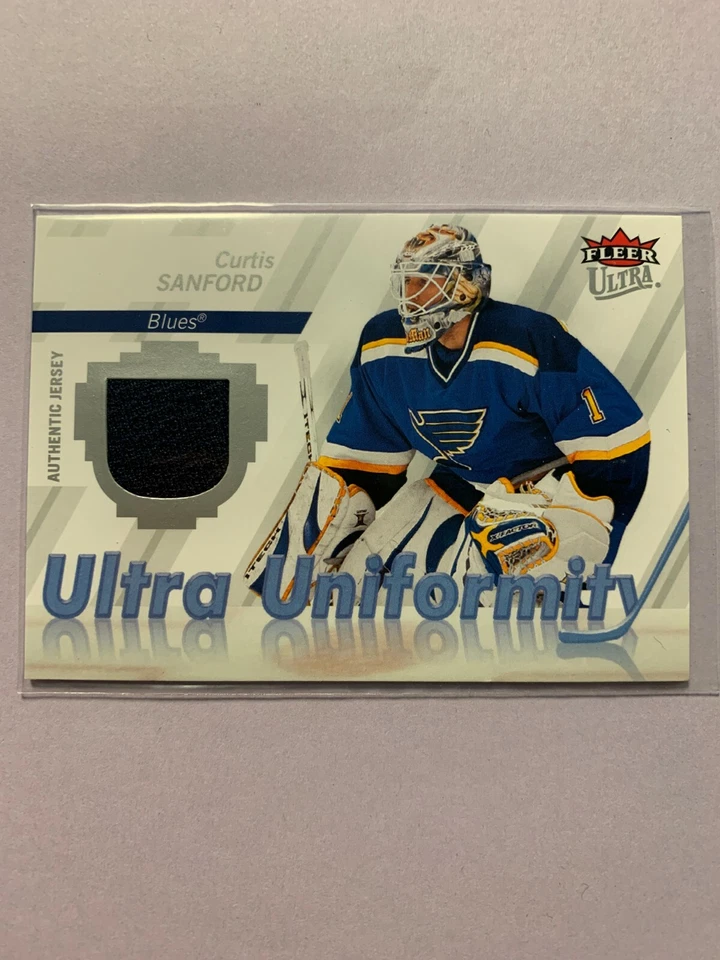 A5346 - 2007-08 Ultra Uniformity #UCS Curtis Sanford Jersey - Image 1 of 1