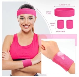 Sports Sweatband Headband 80's Theme , Team Wear, Kick Ball , Spirit Wear - Picture 1 of 2
