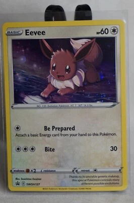 Eevee SWSH127 SWSH: Sword & Shield Promo Cards Holo SWIRL - Image 1 of 2