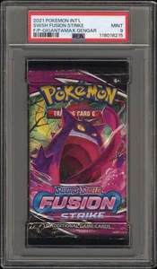 Pokémon Fusion Strike 2021 paquete de refuerzo de lámina Gigantamax Gengar PSA 9 como nuevo - Imagen 1 de 2