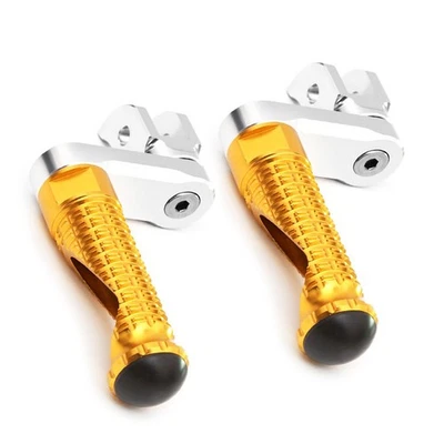 Clavijas de pie delanteras doradas elevables MPRO 1,5 pulgadas para ciclón Buell M2 todo el año Foto 1 de 4