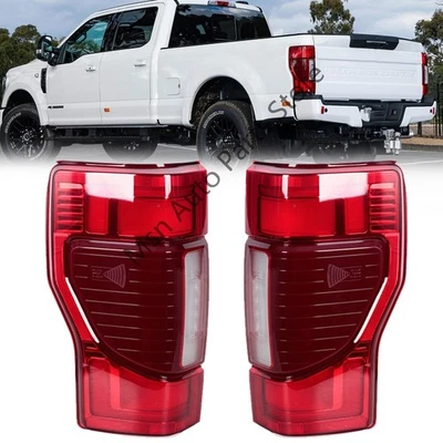 1Pair For 2020-2022 Ford F250 F350 Super Duty LED Rear Tail Light W/Blind Spot - Image 1 of 4