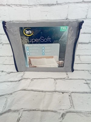 SERTA Cool & Fresh Cooling Sheet Set Full LIGHT GRAY 4 Piece ~ NEW  - Image 1 of 4