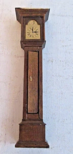 Wooden House Dollhouse Furniture Grandfather Clock - Picture 1 of 2