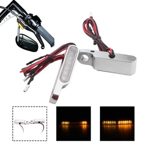 Chrome Small 6 LED Indicator Turn Signal Light Blinker Amber Lamp Universal 12V - Picture 1 of 18