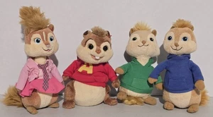 Ty Beanie Babies Chipmunks Squeakquel Lot: Alvin, Simon, Theodore, & Brittany - Picture 1 of 10