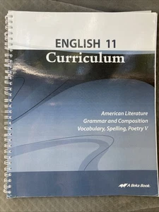 Abeka English 11 Curriculum V. Teacher Lessons. Grammar, Literature, Spelling. - Picture 1 of 5