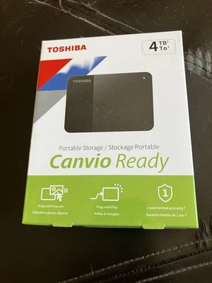 Toshiba Canvio Ready 4TB 2.5" External Hard Drive - Black - Image 1 of 2