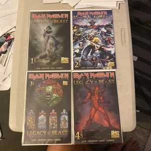IRON MAIDEN Legacy Of The Beast Miniseries # 1 - 5 Complete B cover SET, NM - Picture 1 of 6