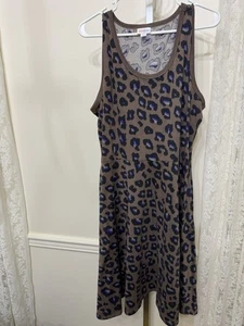 Vestido sin mangas con estampado animal Lularoe talla 2xl - Imagen 1 de 4