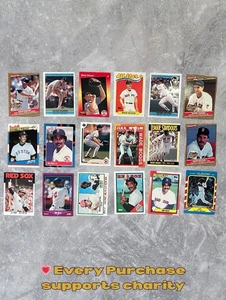 Boston Red Sox 18 Karten Lot Hall of Fame Wade Boggs Jim Rice Bobby Doerr HOF EX - Bild 1 von 3