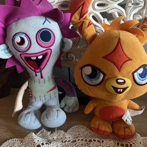 Lot of 2- Moshi Monsters Vivid Katsuma And Zommer - 8in plush - Both talking - Picture 1 of 24