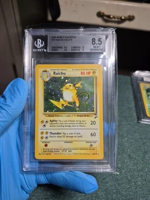 2000 Base 2 Unlimited #16 Raichu Holo Beckett Graded 8.5 NM-MT+ - Image 1 of 4