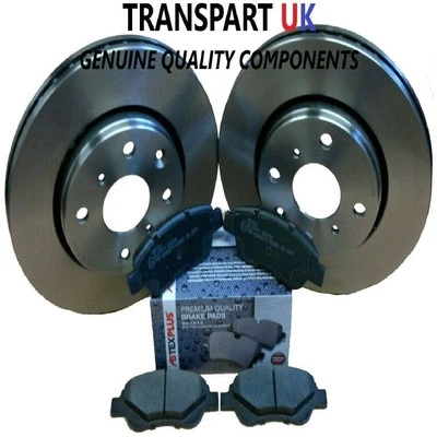 For Citroen C1 Peugeot 107 108 Toyota Aygo Front Brake Discs and Pads Premium - Image 1 of 3