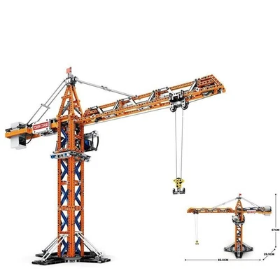 1288PCS Remote Control Tower Crane MOC 22013  Model Building Blocks Bricks Toys - Image 1 of 4