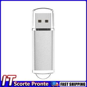 CW10029 High Speed USB 2.0 Flash Drive Clear Cap Thumb Drive (4GB Silver) Hot - Bild 1 von 10