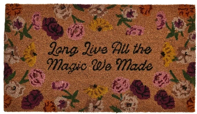 Felpudo Taylor Swift LARGA VIDA TODA LA MAGIA QUE HICIMOS Alfombrilla de puerta de piano acústico Foto 1 de 4