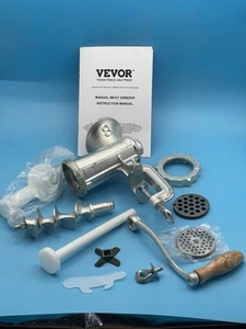 VEVOR Manual Meat Grinder Heavy Duty Cast Iron Meat Grinder & Steel Table Clamp - Picture 1 of 12