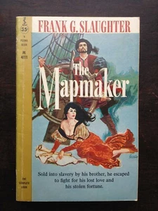 FRANK G SLAUGHTER THE MAPMAKER FIRST EDITION VTG PBO SANFORD KOSSIN ART 1958 - Picture 1 of 1