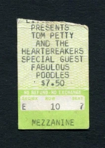 1979 Tom Petty Fabulous Poodles Concert Ticket Stub Damn The Torpedoes - Picture 1 of 1