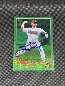 Carta verde Ian Kennedy Arizona Diamondbacks firmata auto 2013 Topps #131 ~ COA - Foto 1 di 3