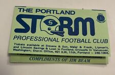 1974 WFL World Football League Portland Storm Schedule Program Roster Booklet