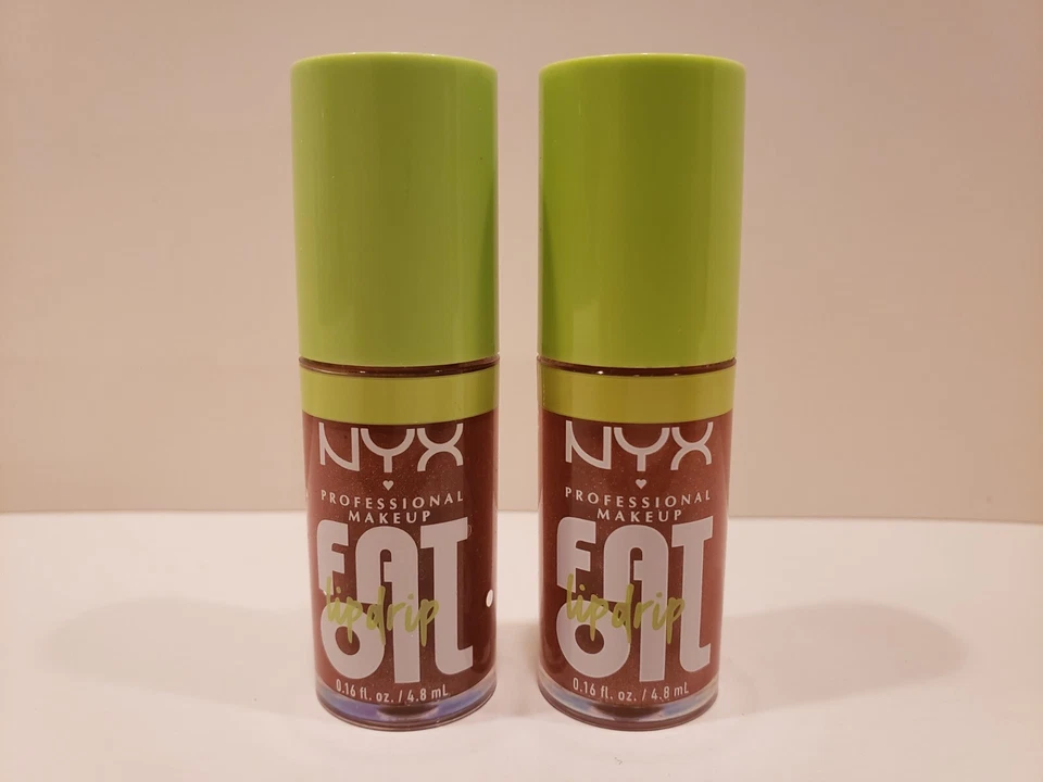 NYX - Lot Of 2 - Fat Oil Lip Drip - Lip Oil - #06 Follow Back - 0.16 Fl Oz Each - Image 1 of 1
