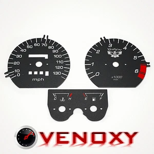 Honda GL 1500 Goldwing MPH Aftermarket Instrument Cluster Black Gauge Faces - Picture 1 of 1