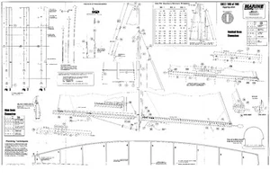 Jacht żaglowy NIMBUS MK3 1 m. Plan modelarski - Zdjęcie 1 z 4