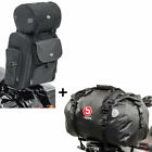Sissybar pocket SXL rear bag with roll bag in black + Tailbag Drybag XF60 Waterp