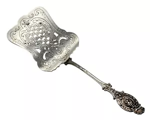 VINTAGE Sterling Silber hochdetailliert Gebäck Servierer KEIN MONOGRAMM - Bild 1 von 4