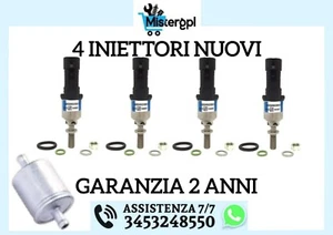 4 INIETTORI PER BRC GPL BLU CON FILETTO NUOVI 09SQ99020001G FILTRO GPL OMAGGIO - Zdjęcie 1 z 3